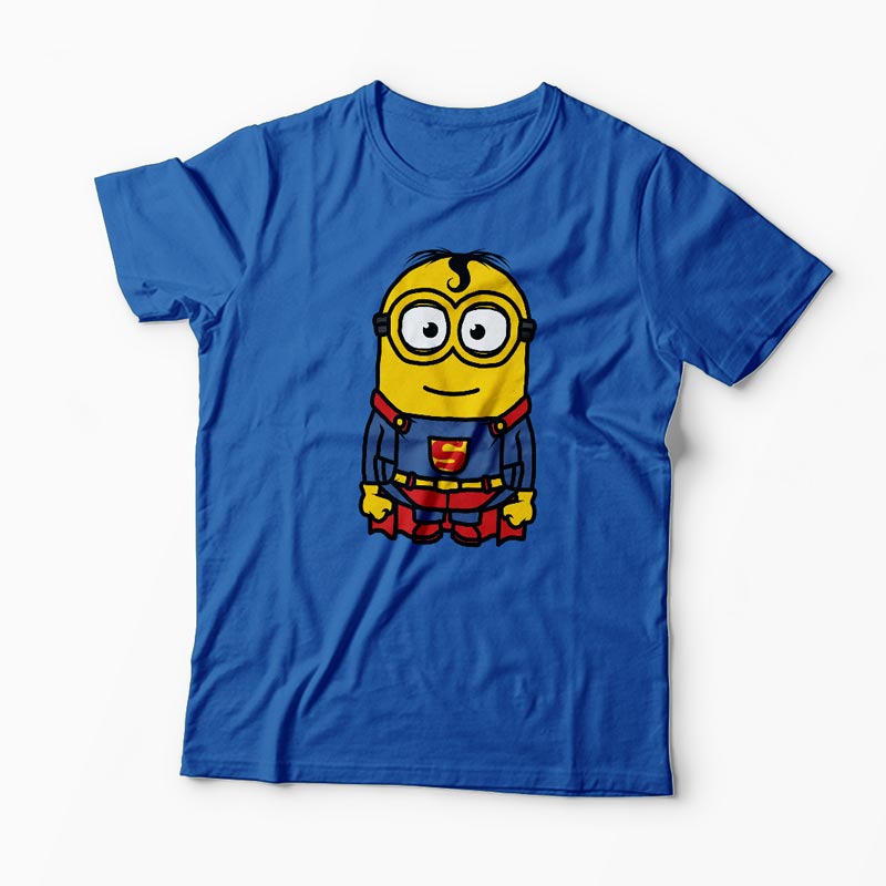 Tricou Minion Superman - Bărbați-Albastru Regal